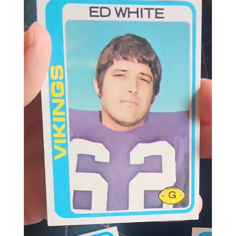 Topps 1976 Ed White Minnesota Vikings NFL Football Card